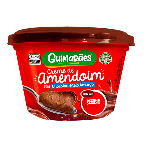 Embalagem de Creme de Amendoim com Chocolate Nestlé