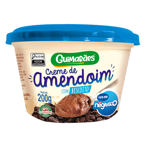 Embalagem de Creme de Amendoim com Negresco