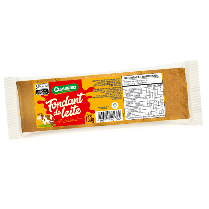 Embalagem de Fondant de Leite 130g