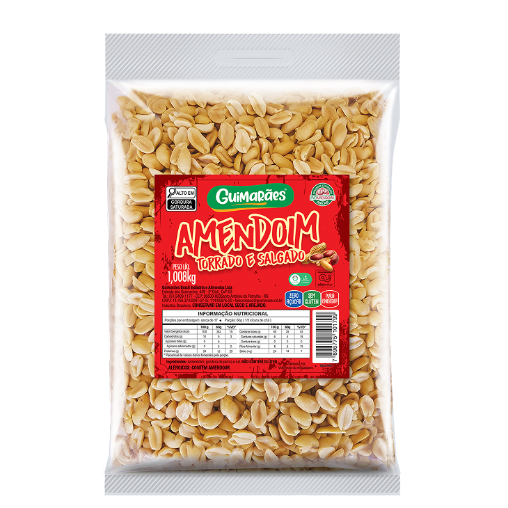 Embalagem de Amendoim Torrado e Salgado