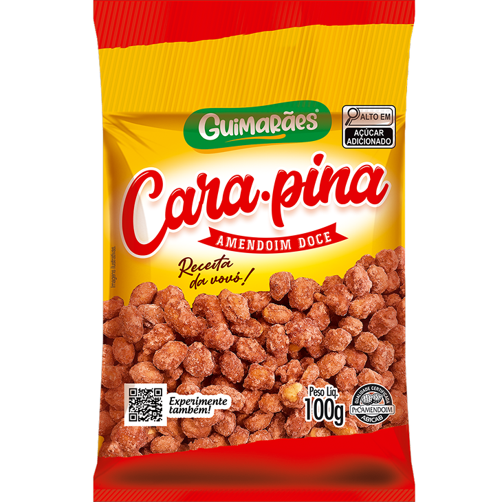 Embalagem de Amendoim Doce Cara-pina