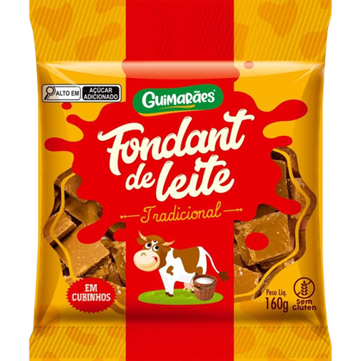 Embalagem de Fondant de Leite Tradicional 160g
