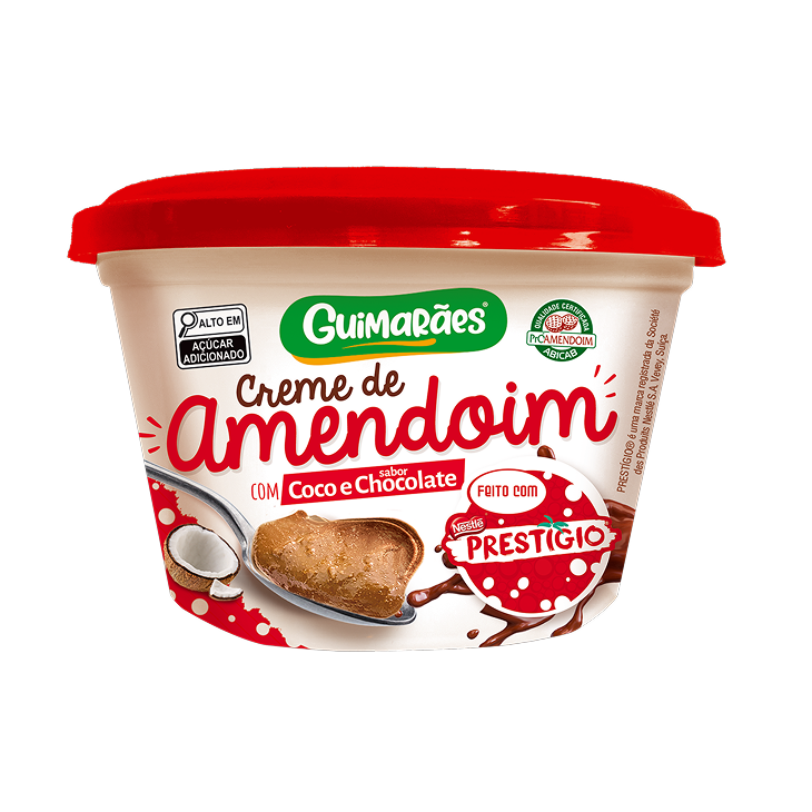 Embalagem de Creme de Amendoim com Prestígio 200g
