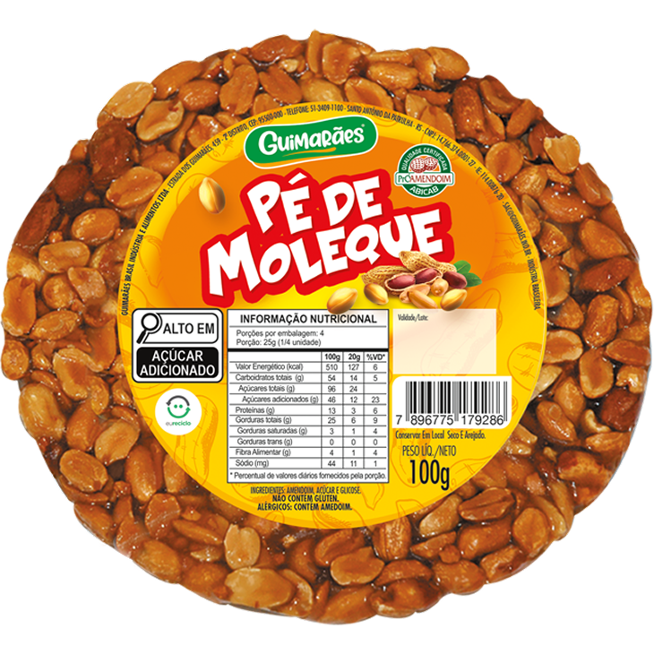 Embalagem de Pé de Moleque 100g