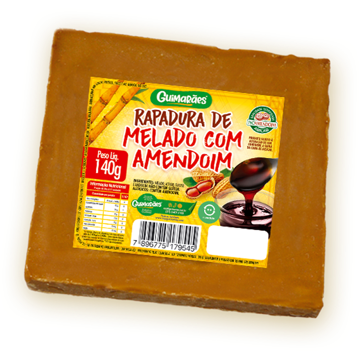 Embalagem de Rapadura de Melado com Amendoim